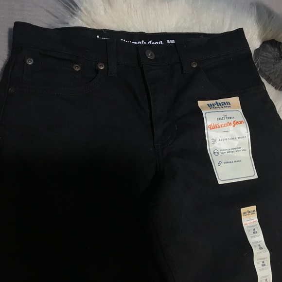 NWT Urban Pipeline black jeans adjustable waist stretch - Picture 7 of 8